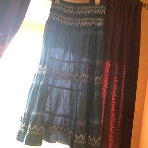 Denim off shoulder dress